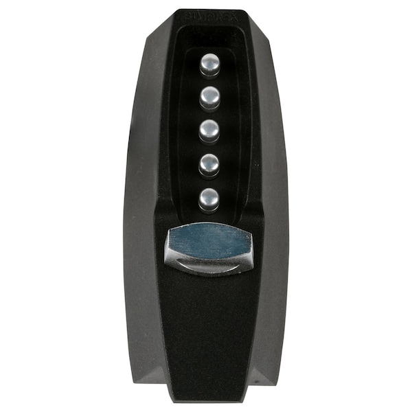 Combination Deadbolt, 2-3/8-in Backset, Black